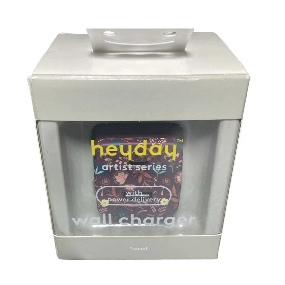 Heyday Artist Series Wall Charger USB-C & USB-A Allie Dettmann NEW